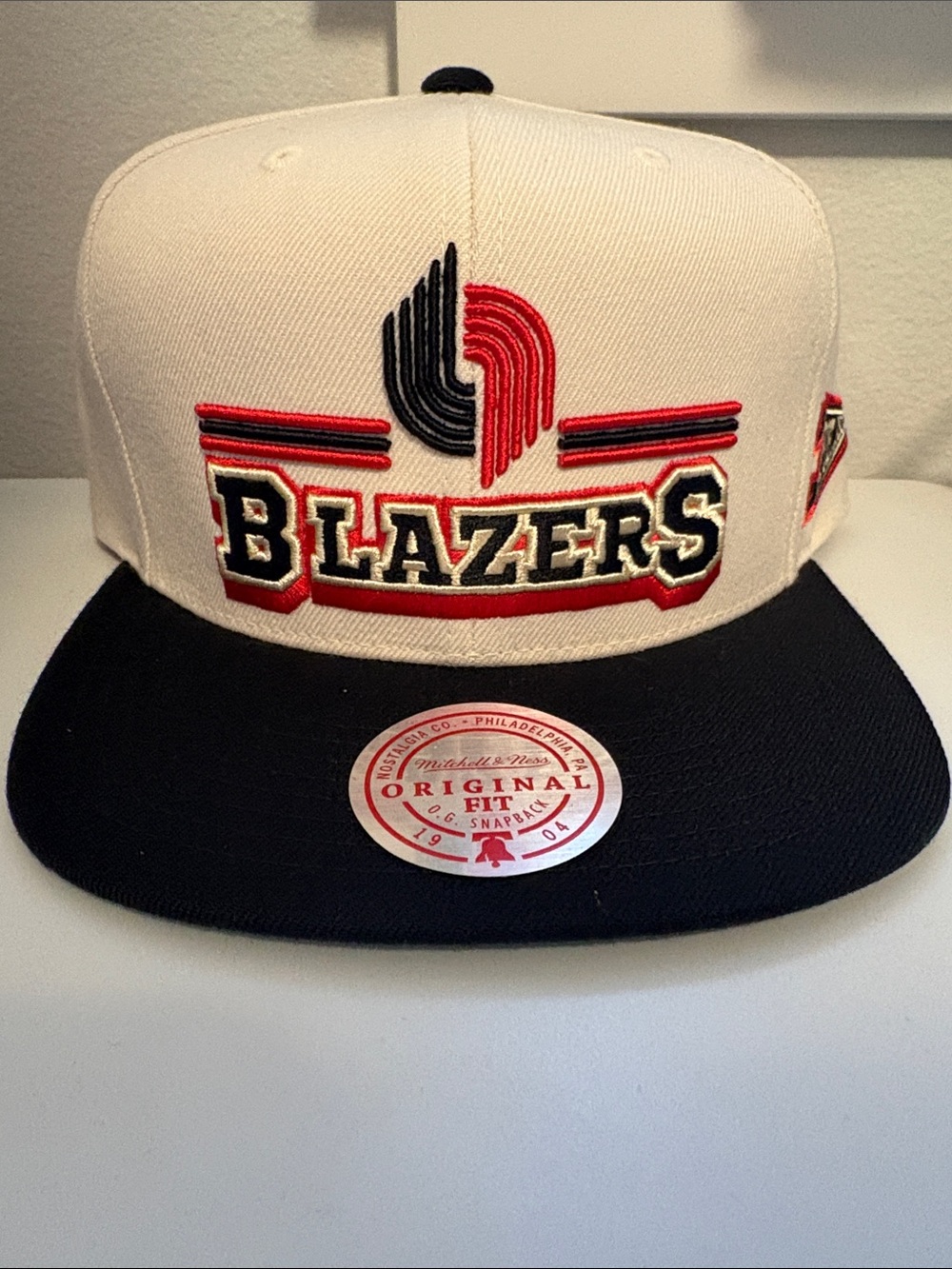 NWT [Mitchell & Ness] Portland Trail Blazers NBA Banner SnapBack Flat Bill Hat